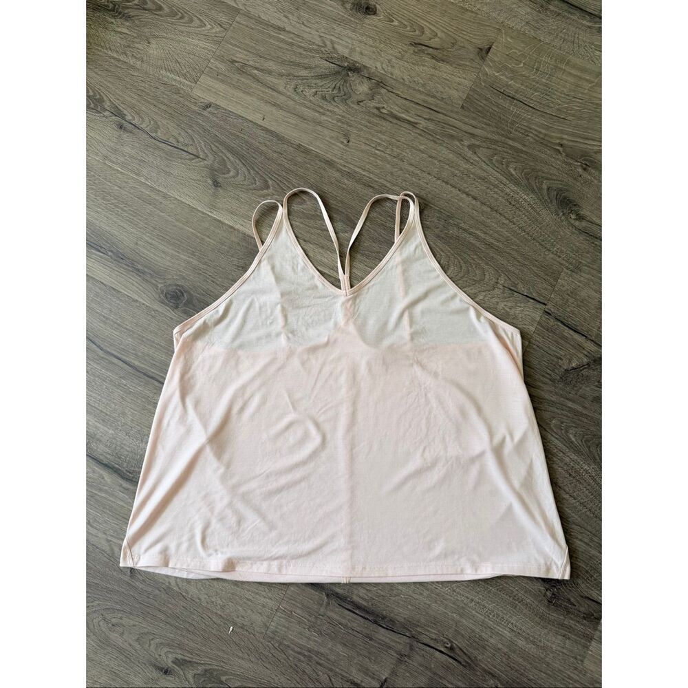 Athleta light pink strappy tank top size 2XL